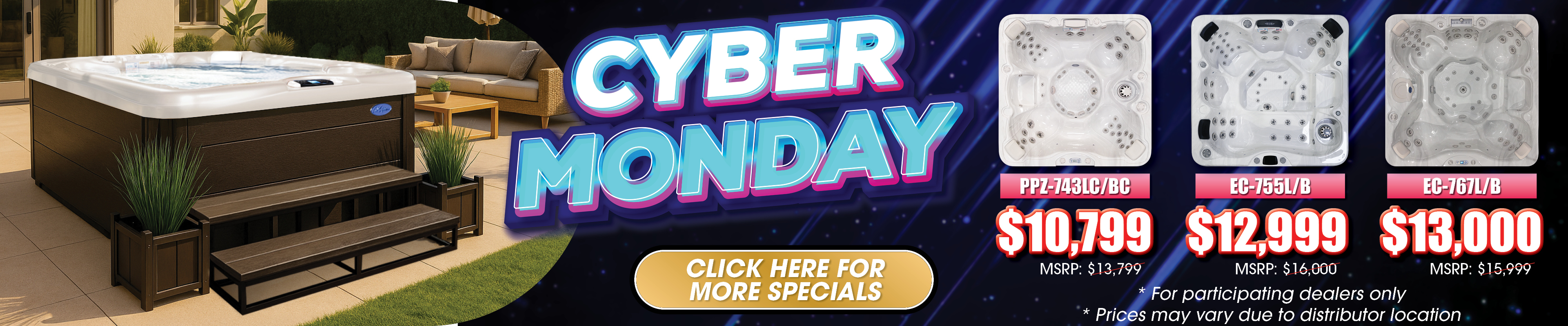 Calspas hot tub being used in a family setting - Davenport